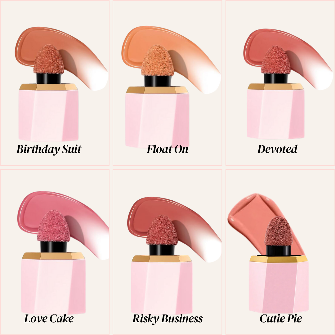 SHEGLAM Makeup - Color Bloom Liquid Blush Matte Finish - Long-wearing Waterproof Gel-Cream Blush with Sponge Tip Applicator (Cutie Pie)