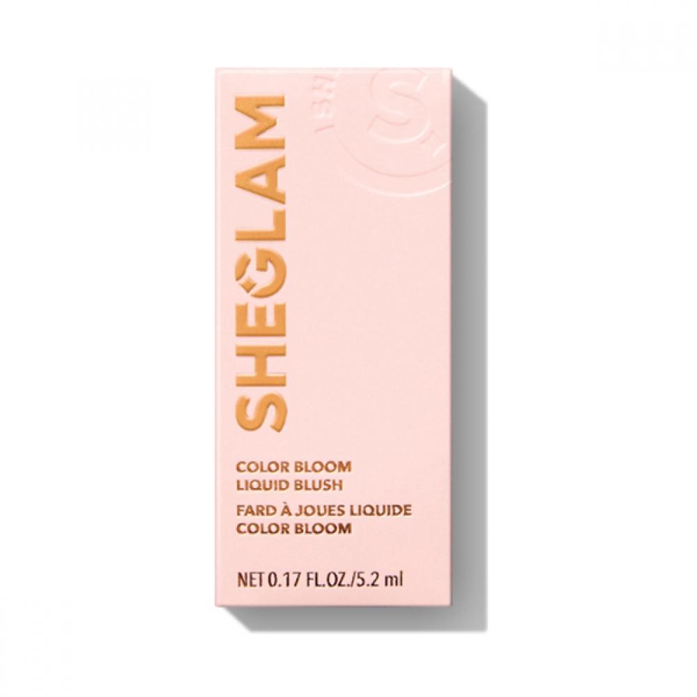 SHEGLAM Makeup - Color Bloom Liquid Blush Matte Finish - Long-wearing Waterproof Gel-Cream Blush with Sponge Tip Applicator (Cutie Pie)