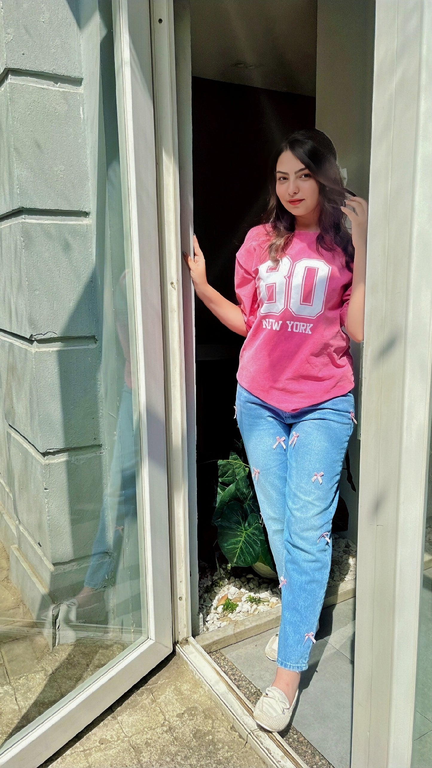 oversized “80 NEW YORK” t-shirt
