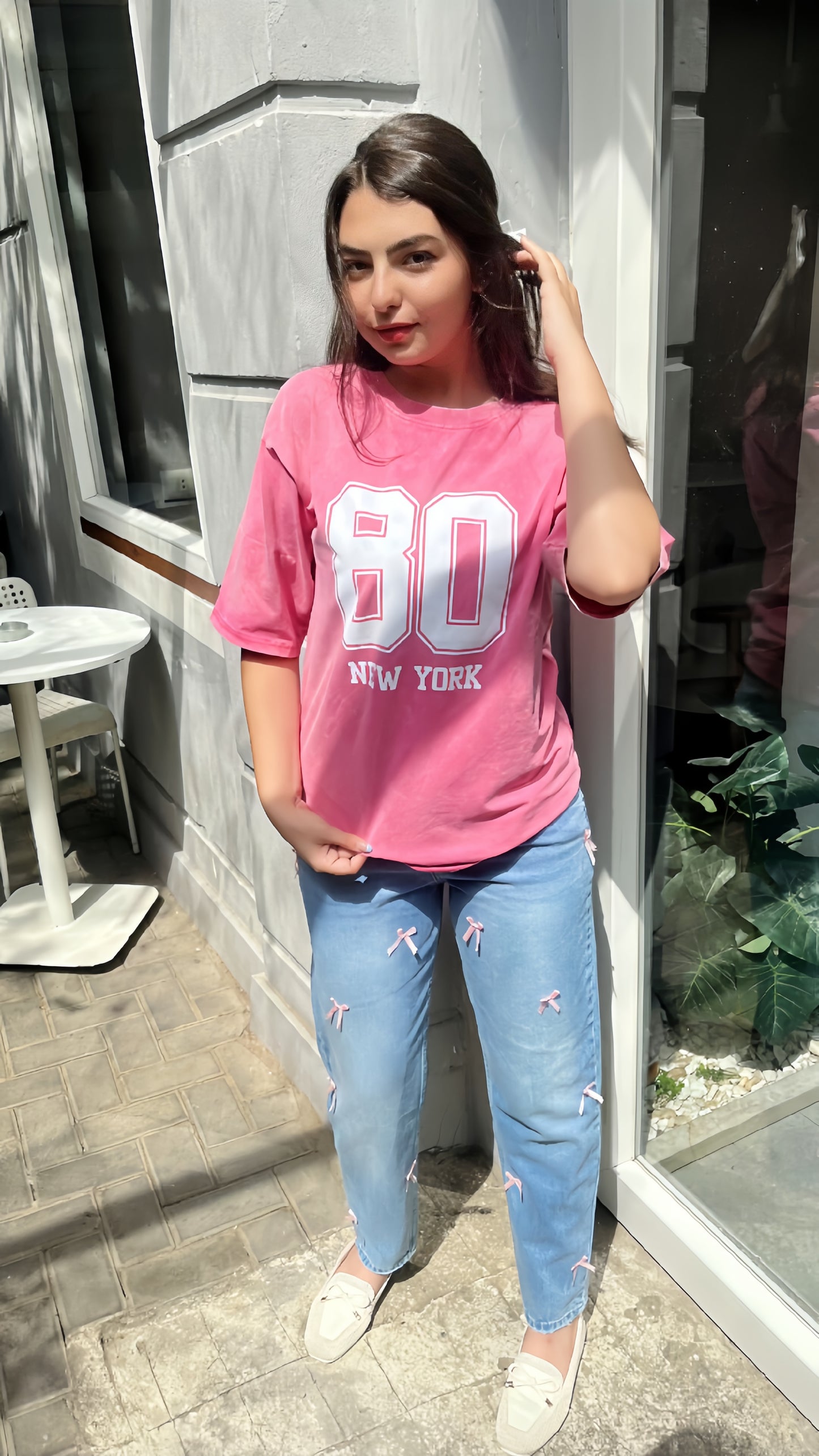 oversized “80 NEW YORK” t-shirt