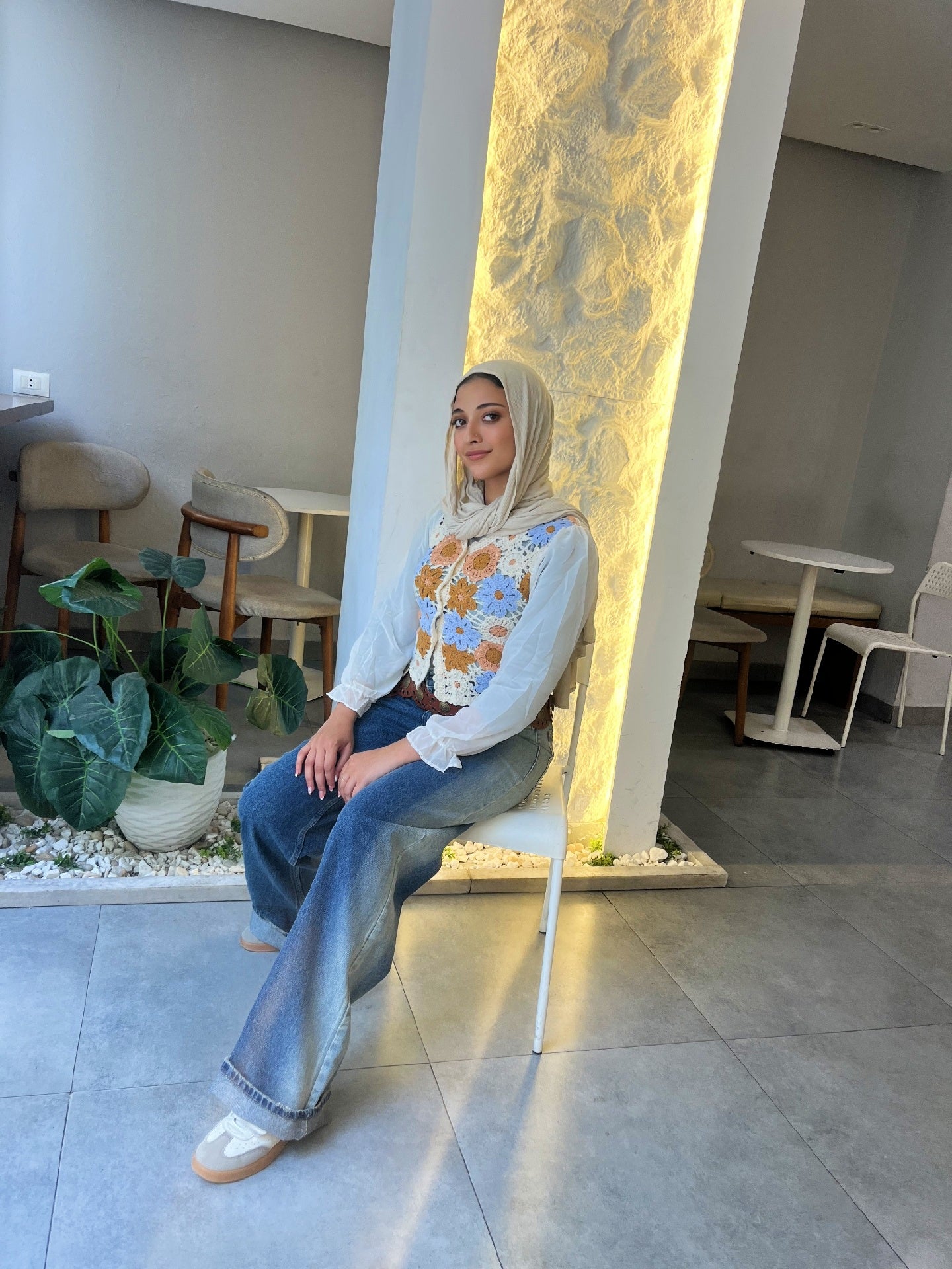 Handmade Blouse with Chiffon Sleeves