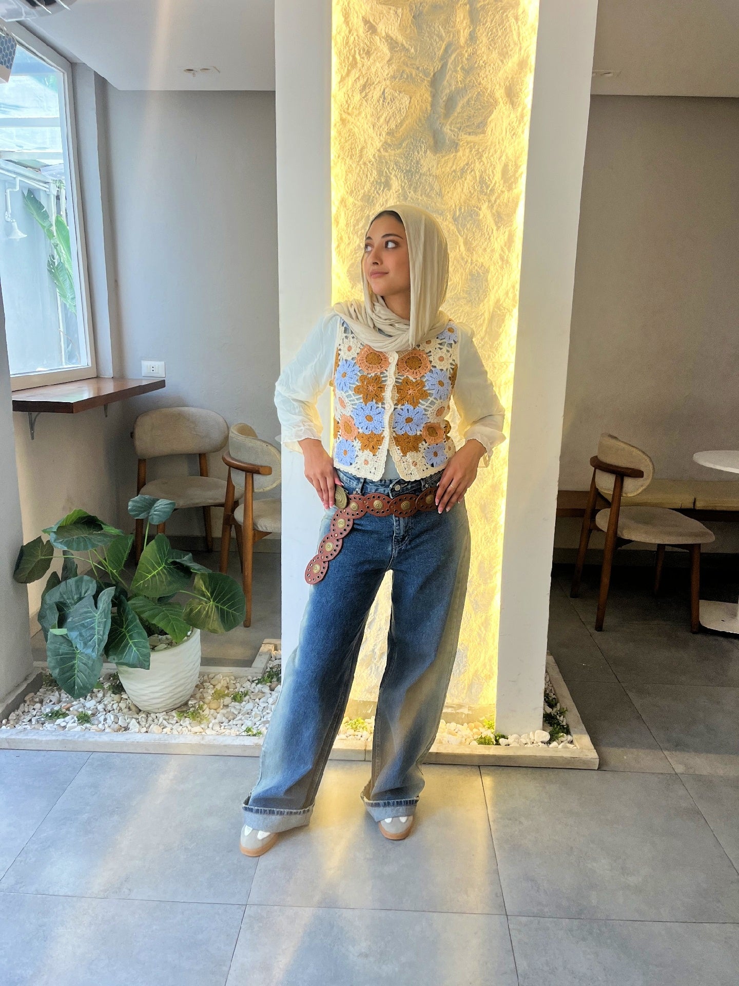 Handmade Blouse with Chiffon Sleeves