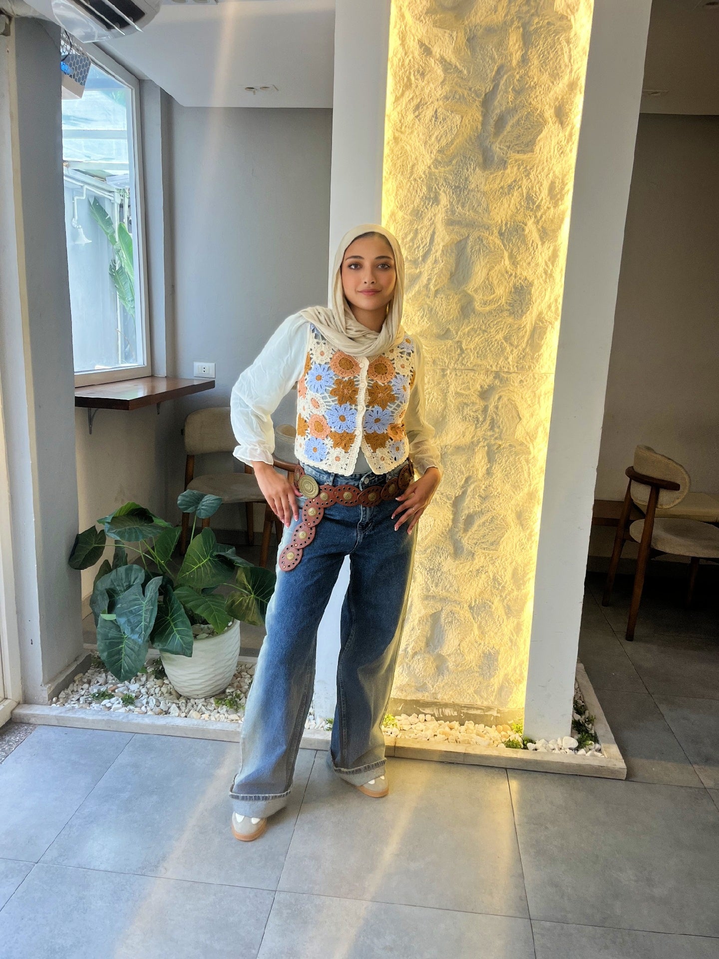 Handmade Blouse with Chiffon Sleeves