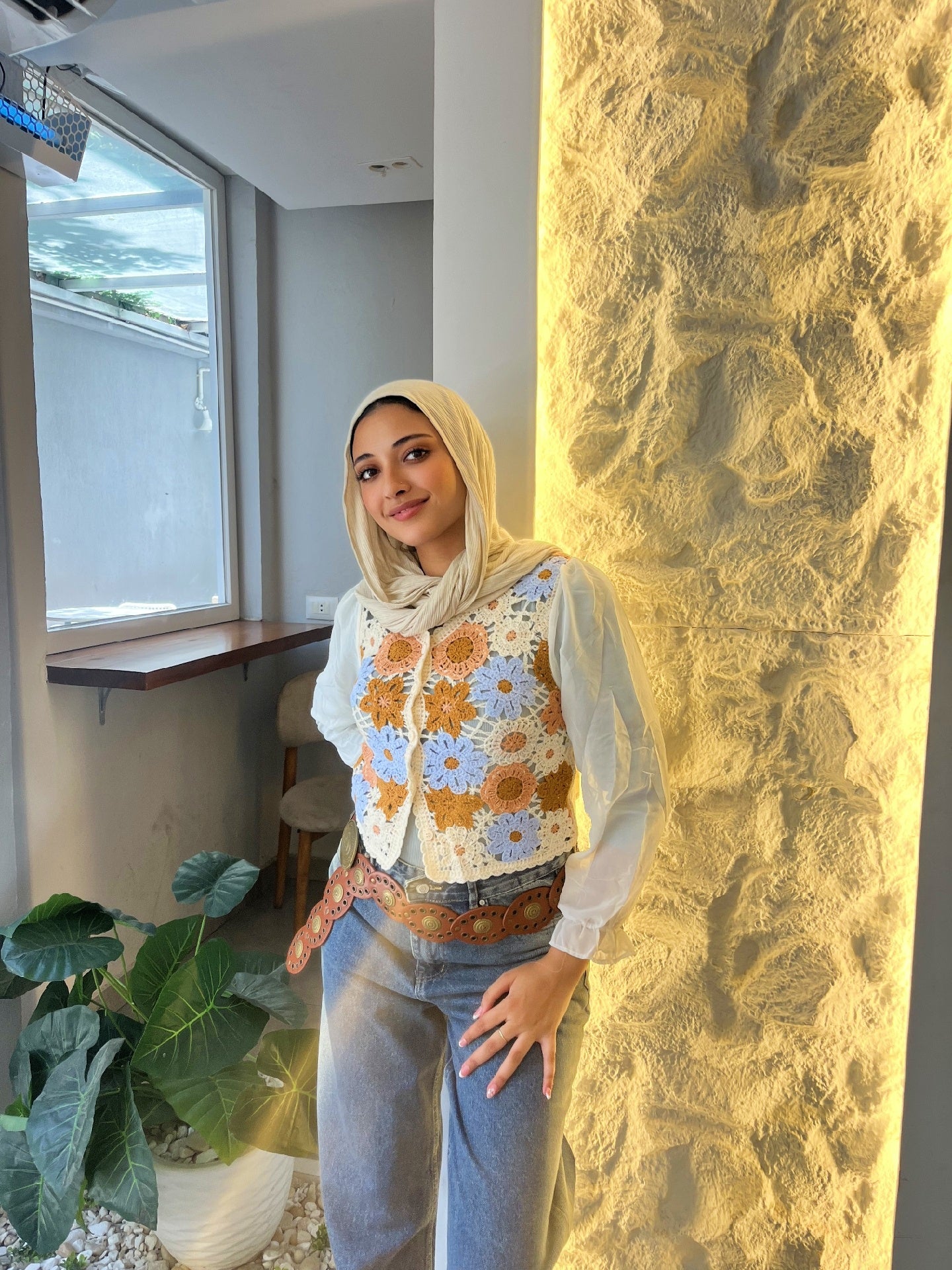 Handmade Blouse with Chiffon Sleeves