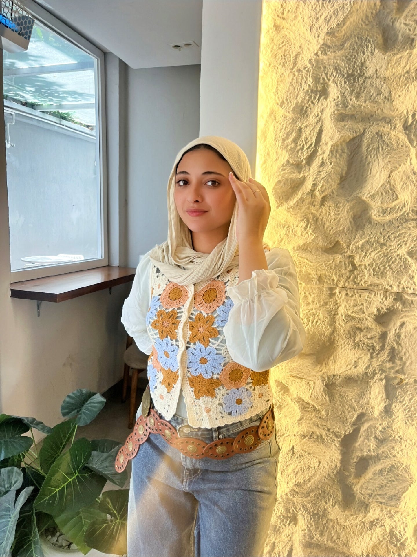 Handmade Blouse with Chiffon Sleeves
