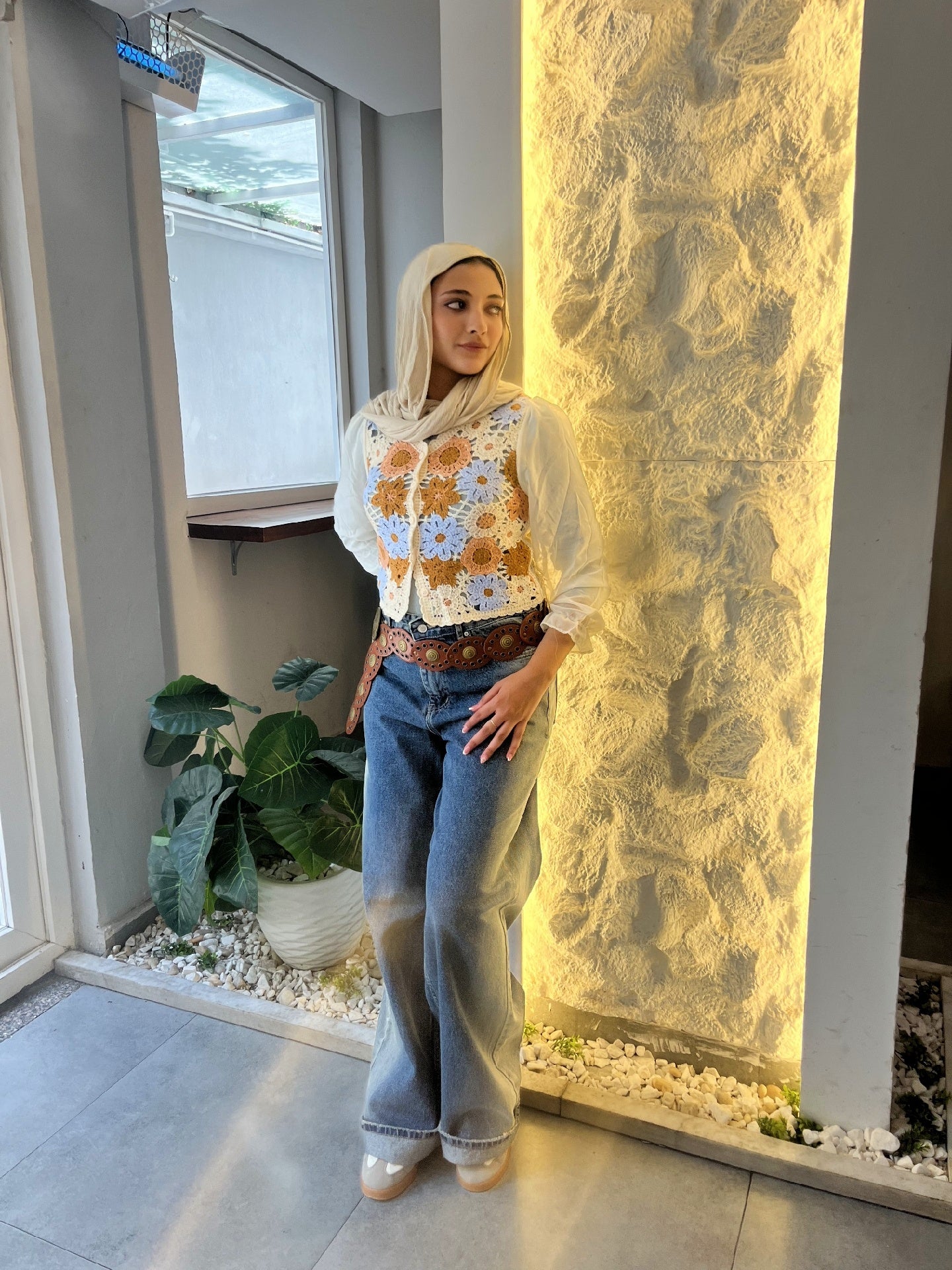 Handmade Blouse with Chiffon Sleeves