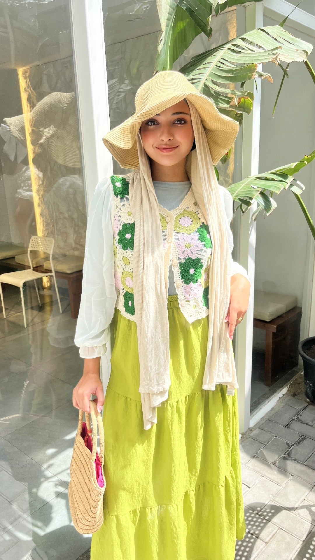 Handmade Blouse with Chiffon Sleeves