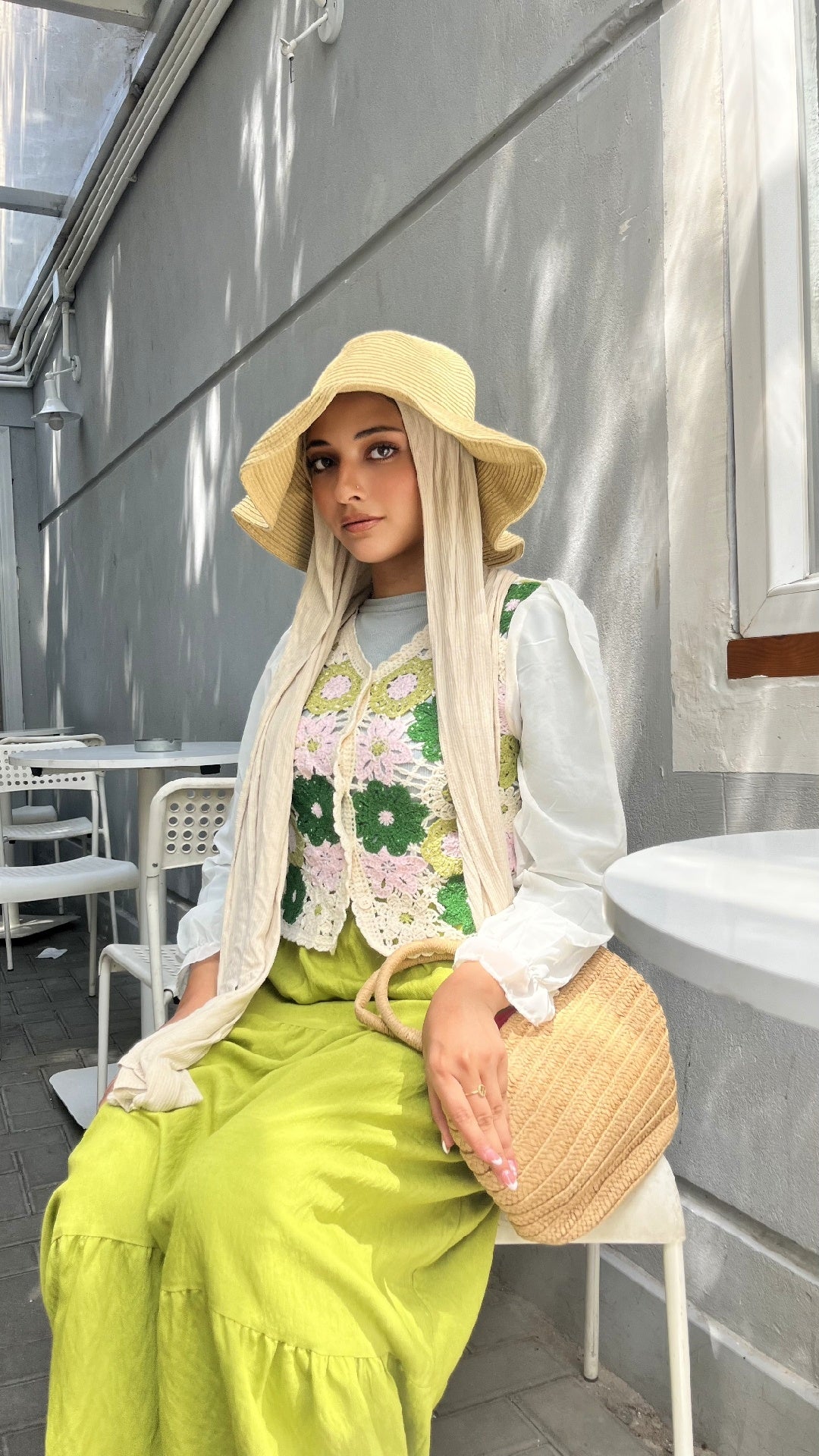 Handmade Blouse with Chiffon Sleeves