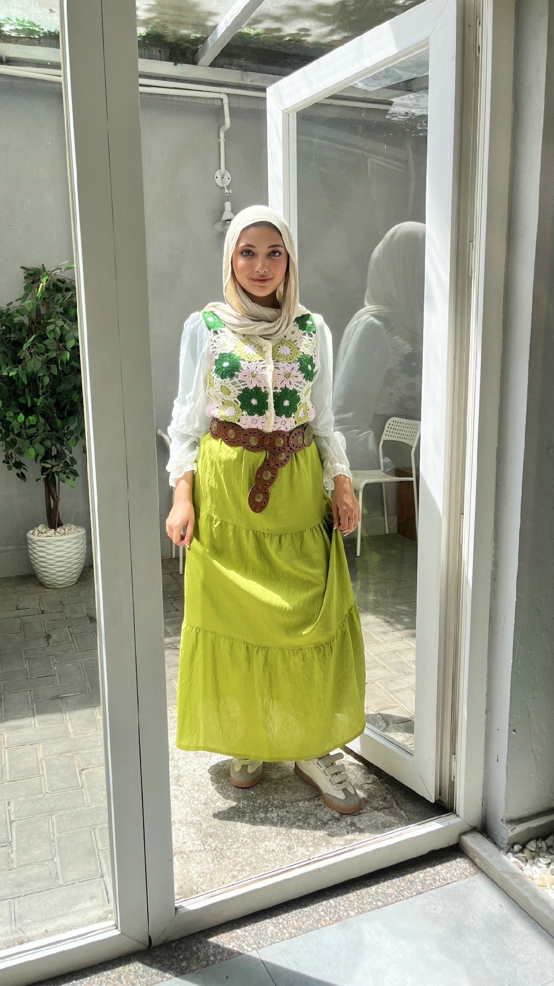 Handmade Blouse with Chiffon Sleeves