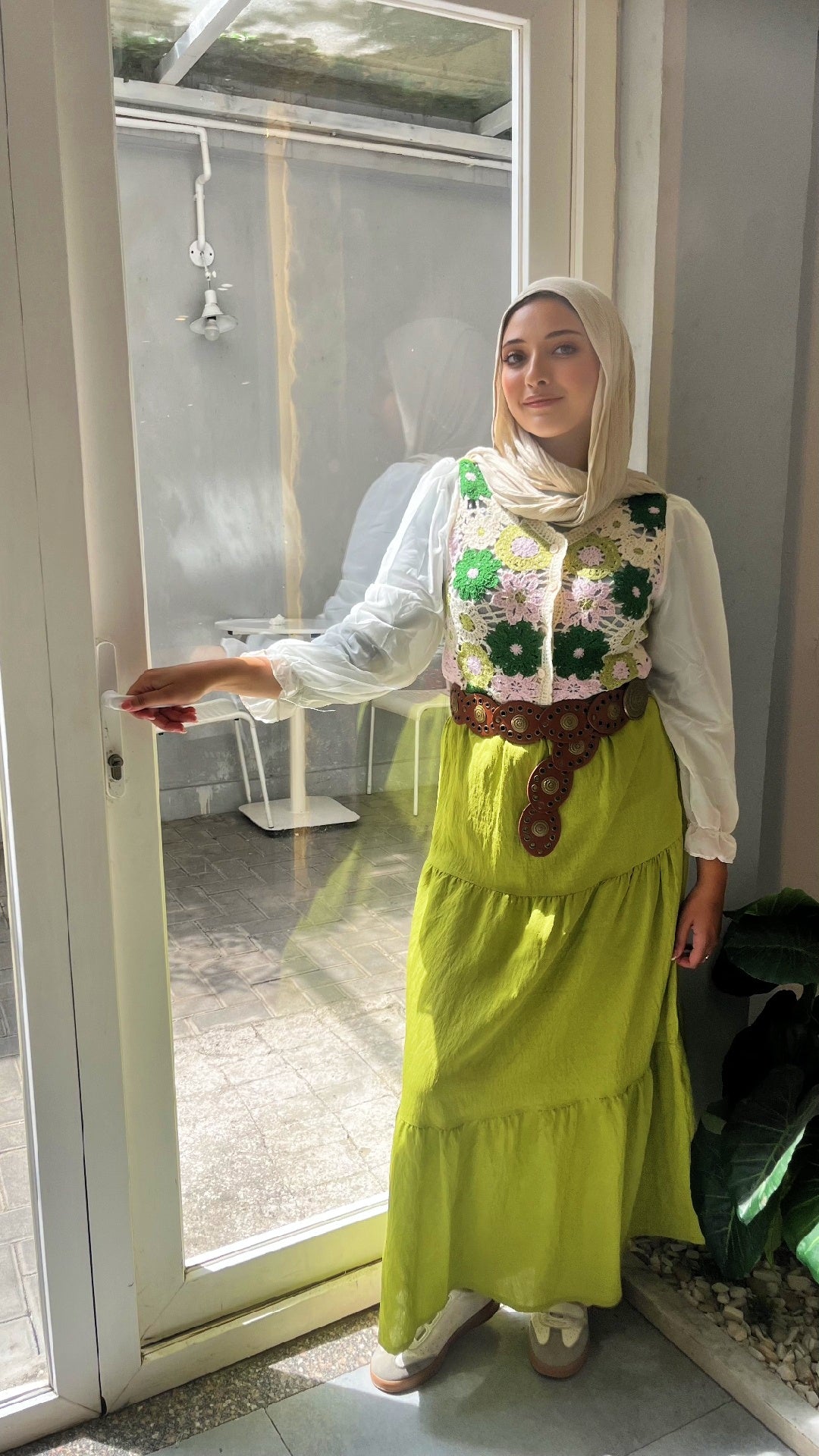 Handmade Blouse with Chiffon Sleeves
