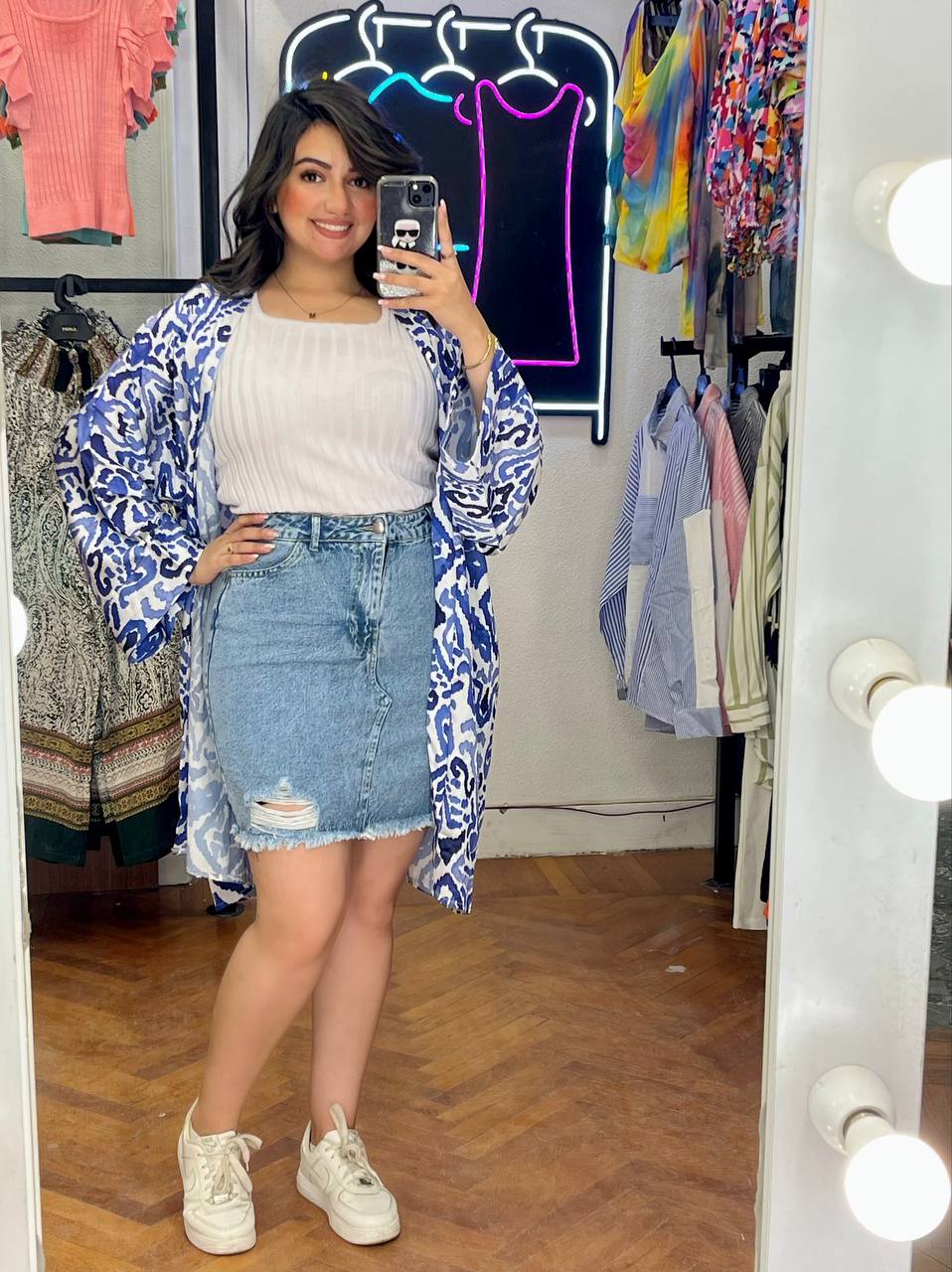Short Satin Cardigan