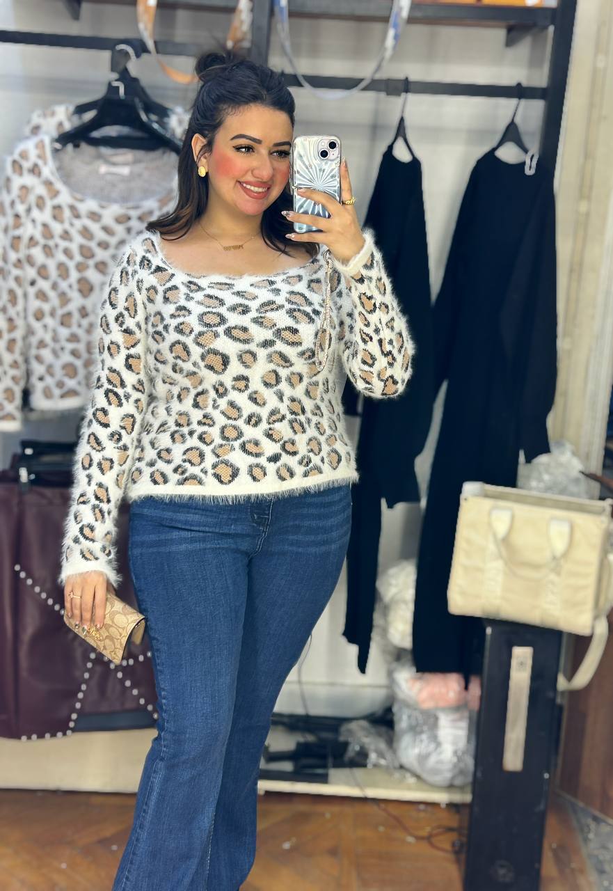 سترة صوف النمر