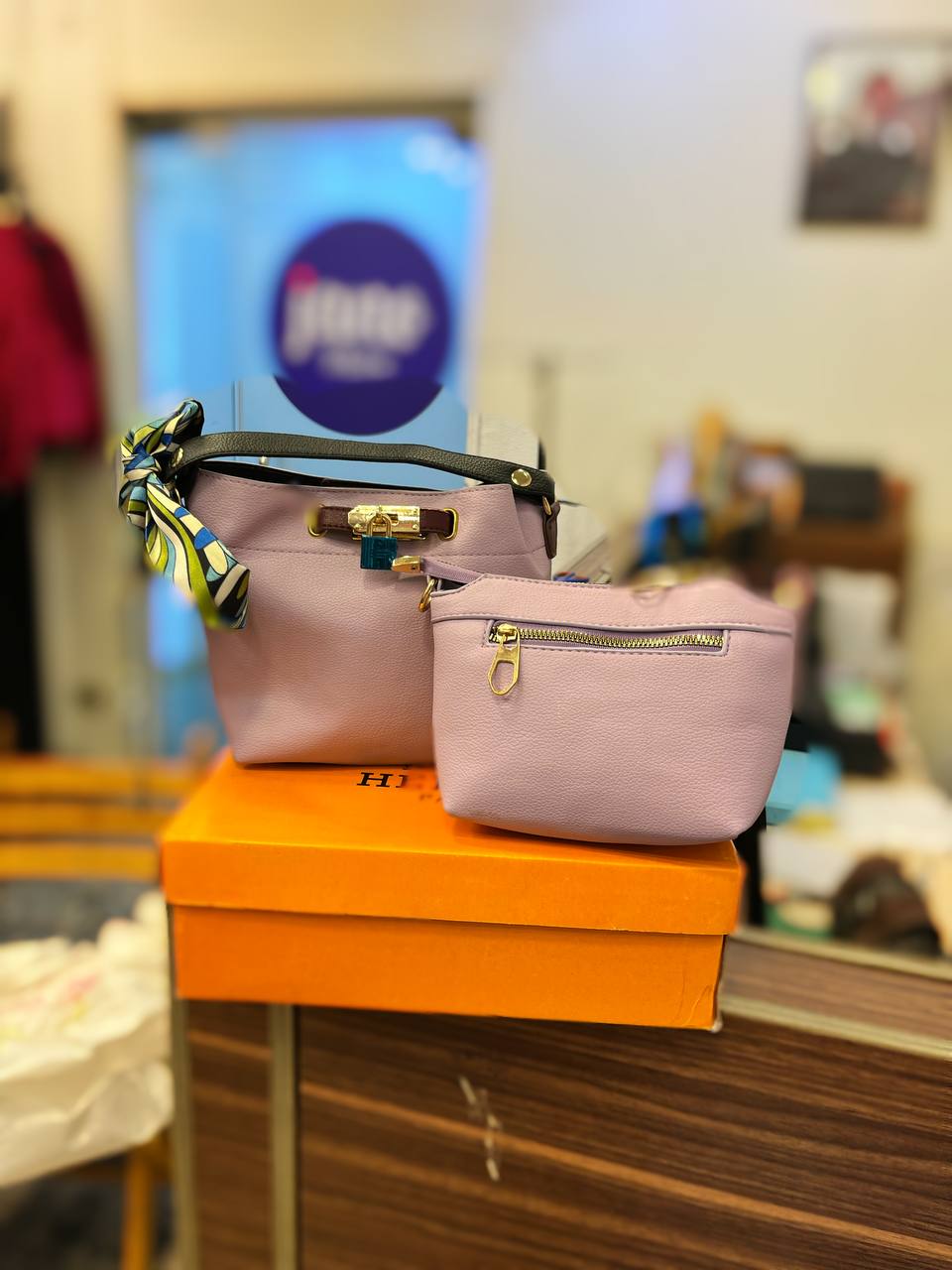 trendy high copy hermis elegant 2 in 1 bag