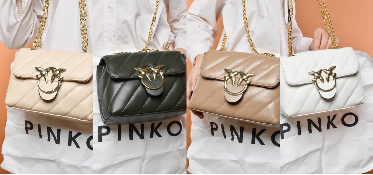 gold accessorized trendy bag