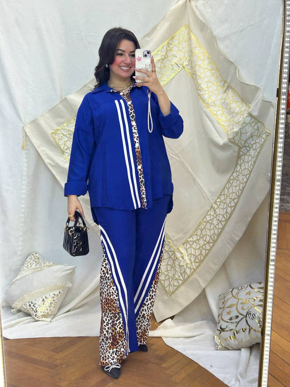 Styling Tiger-Print Shirt and Pants Set