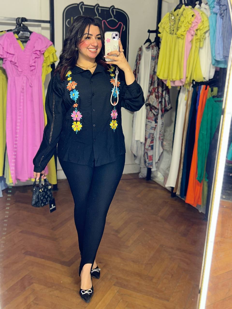Elegant Embroidery Long Sleeve Blouse – A Perfect Blend of Detail and Style