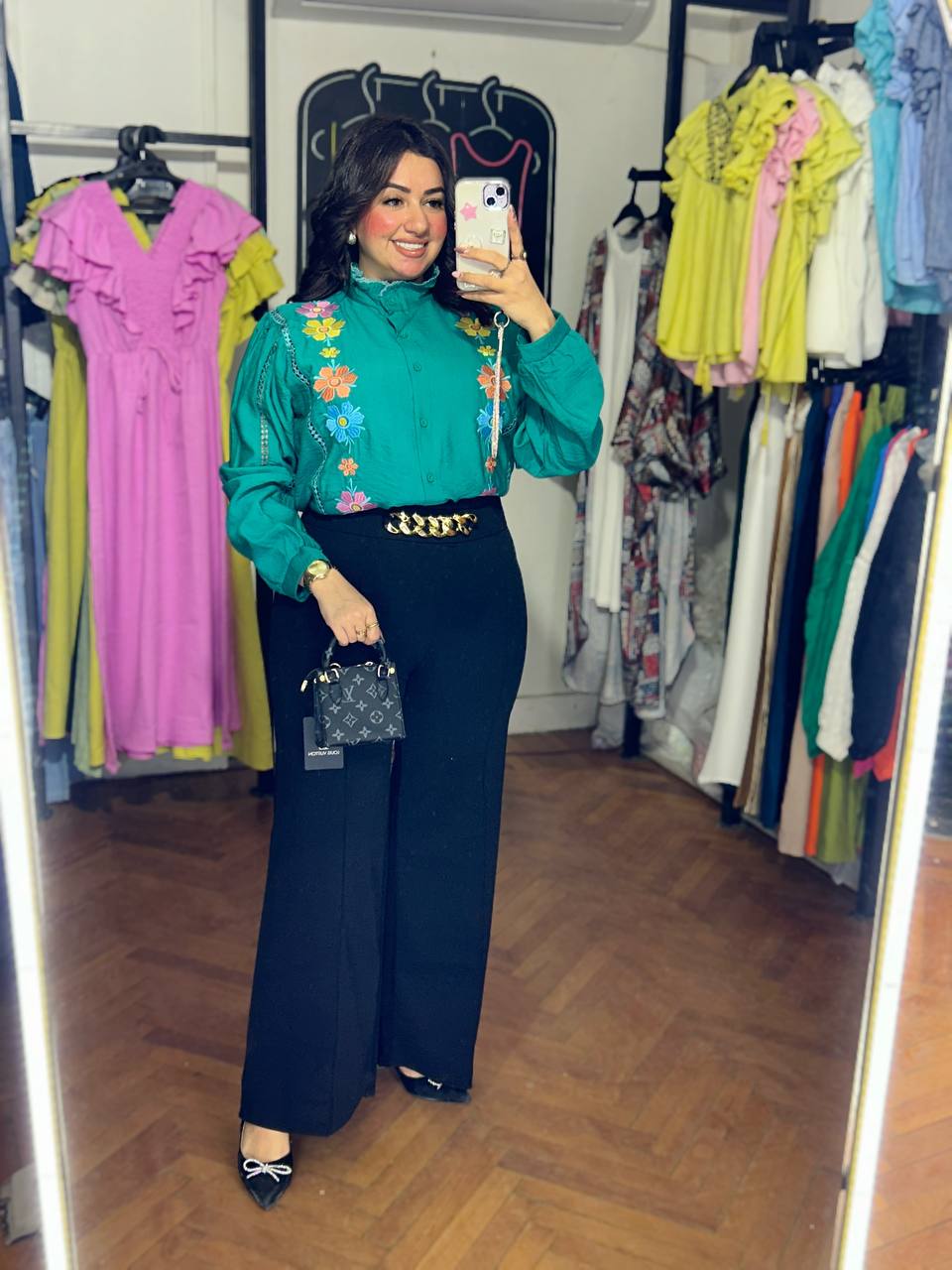 Elegant Embroidery Long Sleeve Blouse – A Perfect Blend of Detail and Style