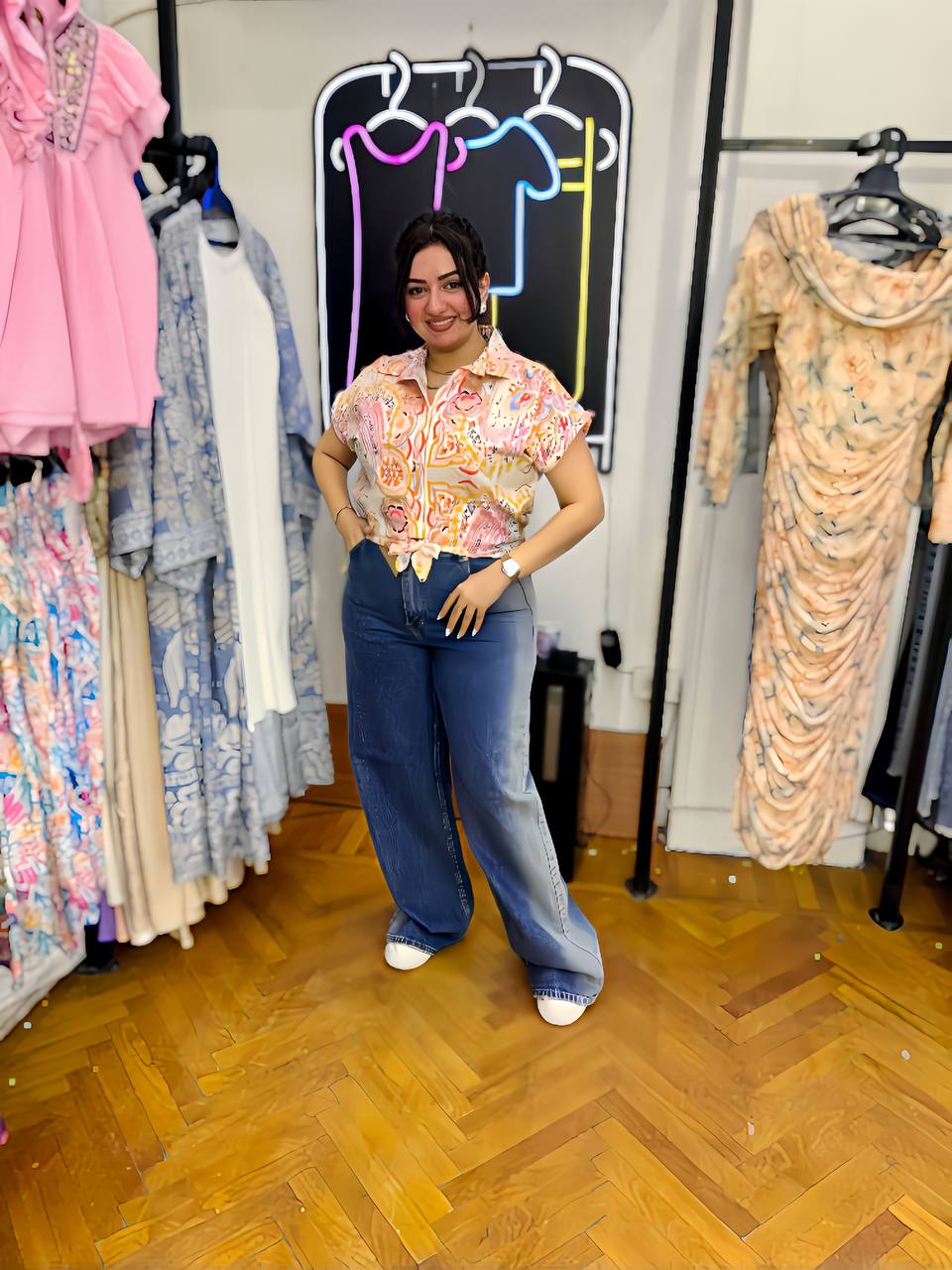 short sleeves blouse
