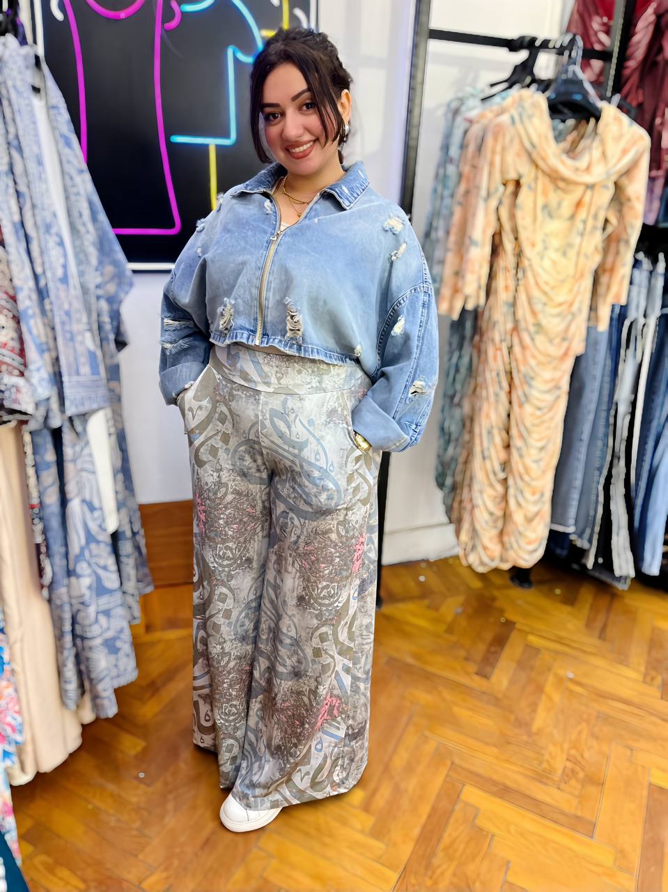 Printed WideLeg pants