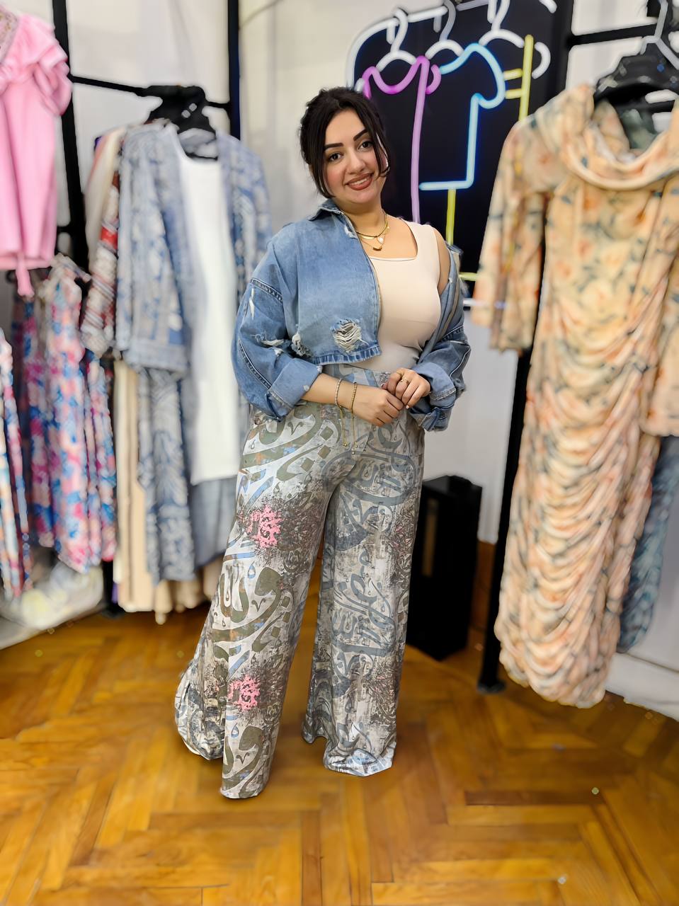 Printed WideLeg pants