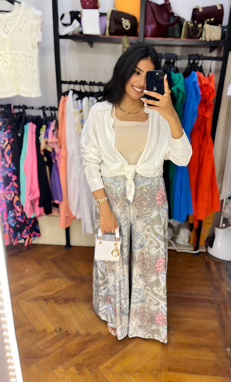 Printed WideLeg pants