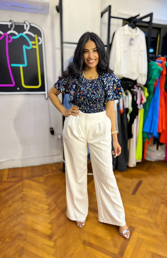 "Flowery Blouse – Blooming with Style and Grace!