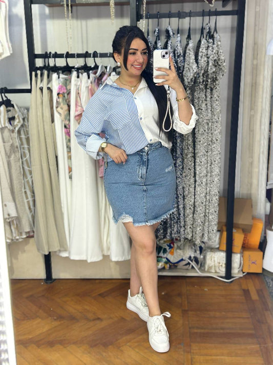 "Striped shirt – Effortless Comfort with a Touch of Style!