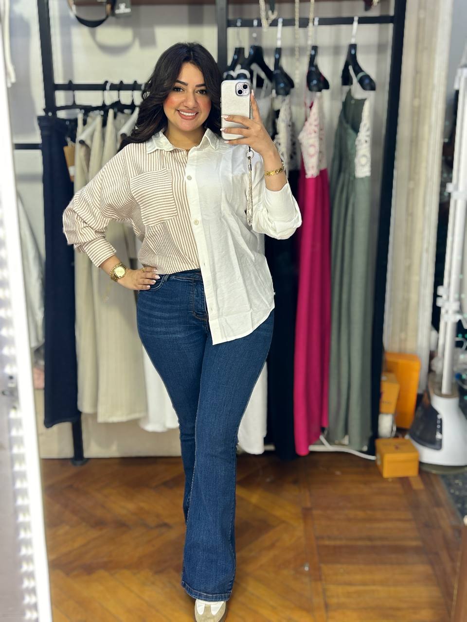 "Striped shirt – Effortless Comfort with a Touch of Style!