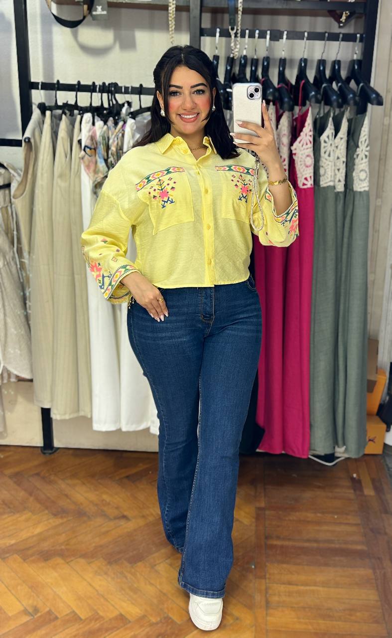 Linen Embroidery Shirt