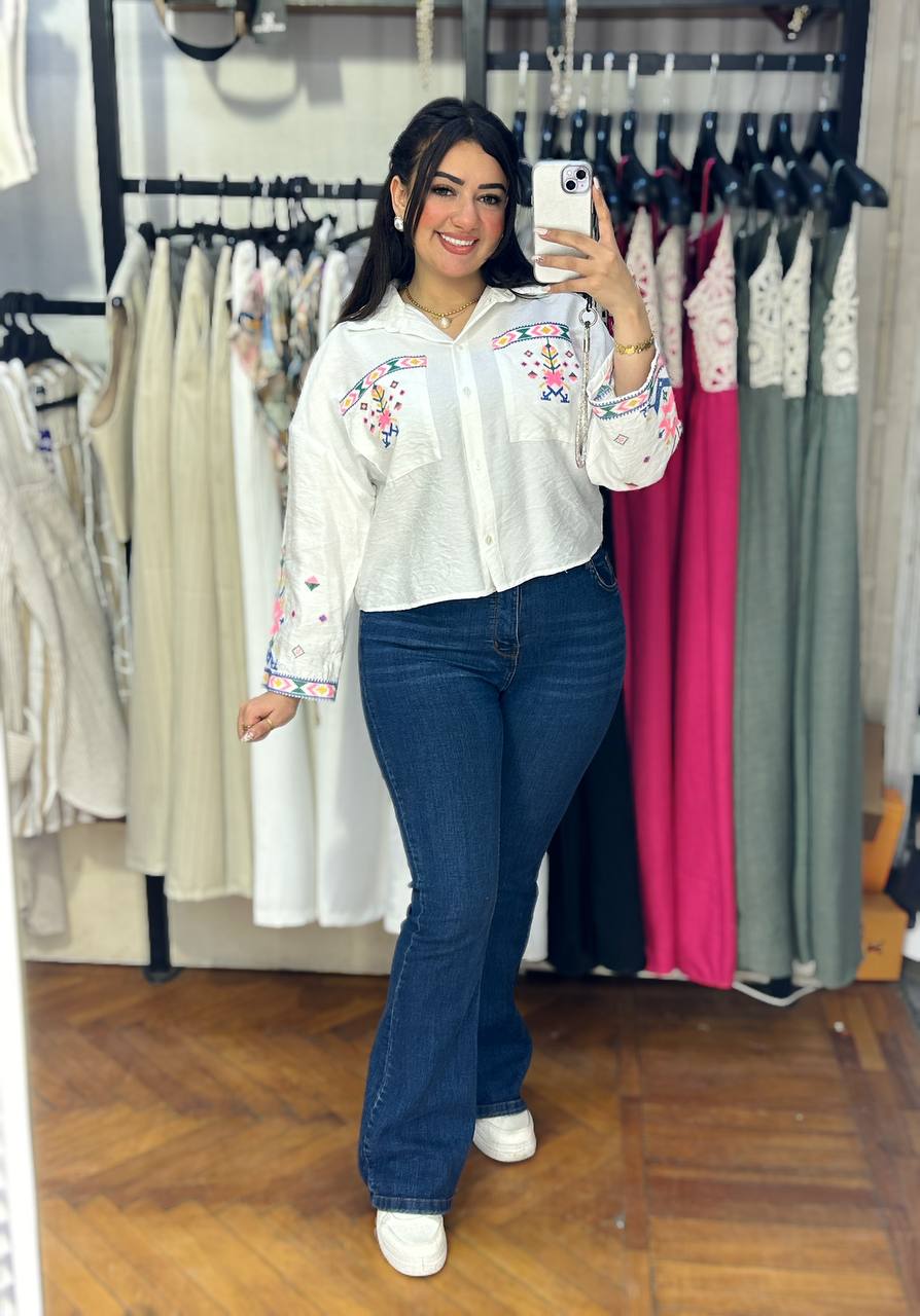 Linen Embroidery Shirt