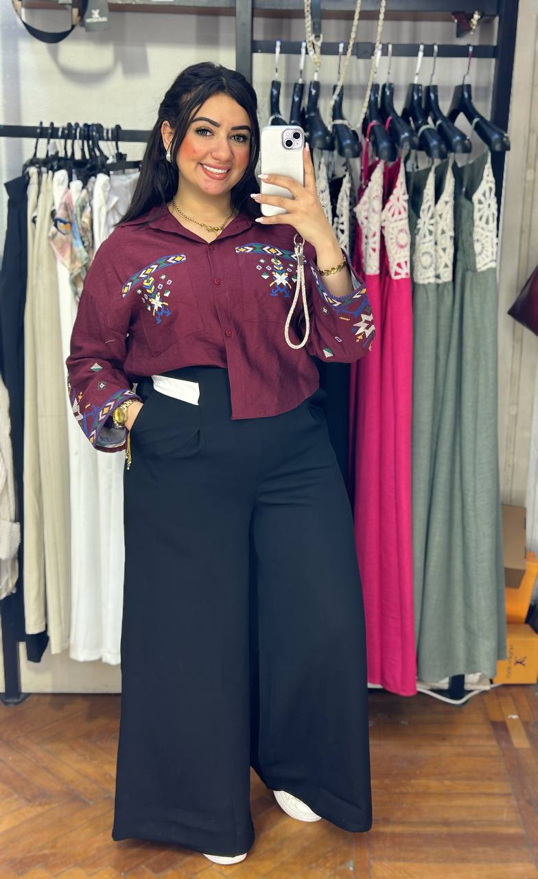 Linen Embroidery Shirt