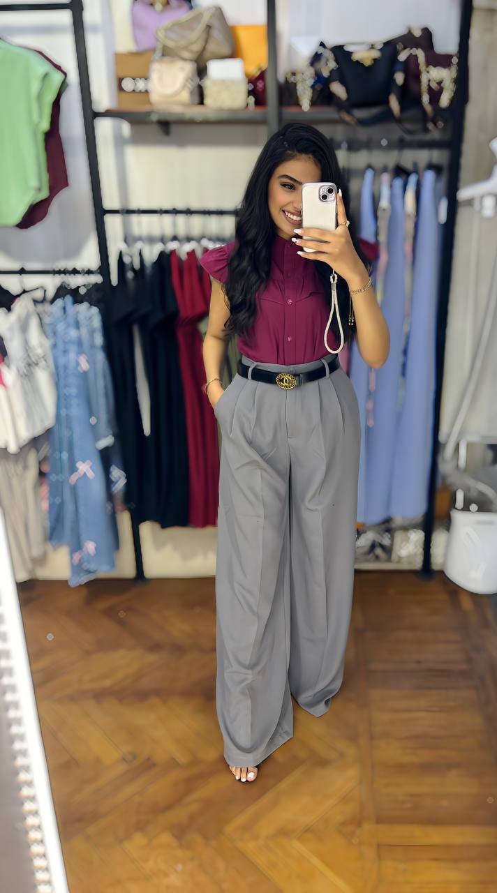 Classic Formal Wide-Leg Pants