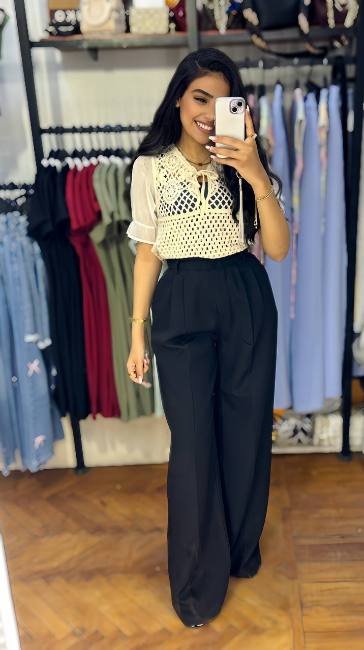 Classic Formal Wide-Leg Pants