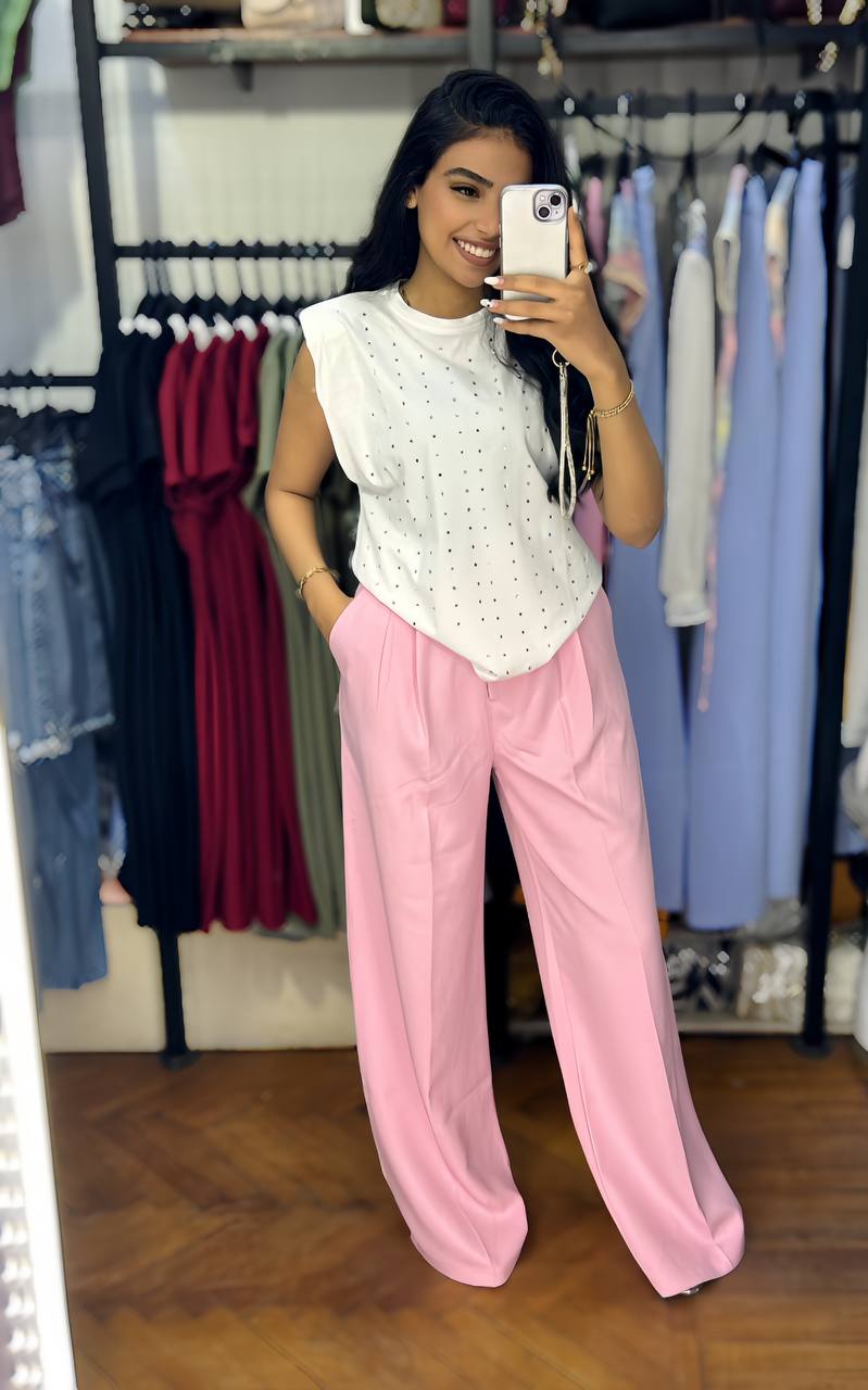 Classic Formal Wide-Leg Pants