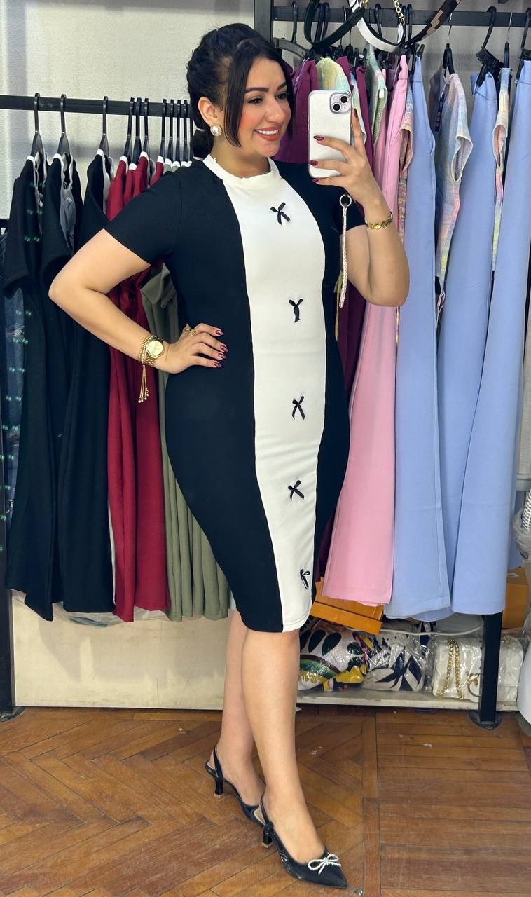 Half-Sleeve Mini Derby Dress