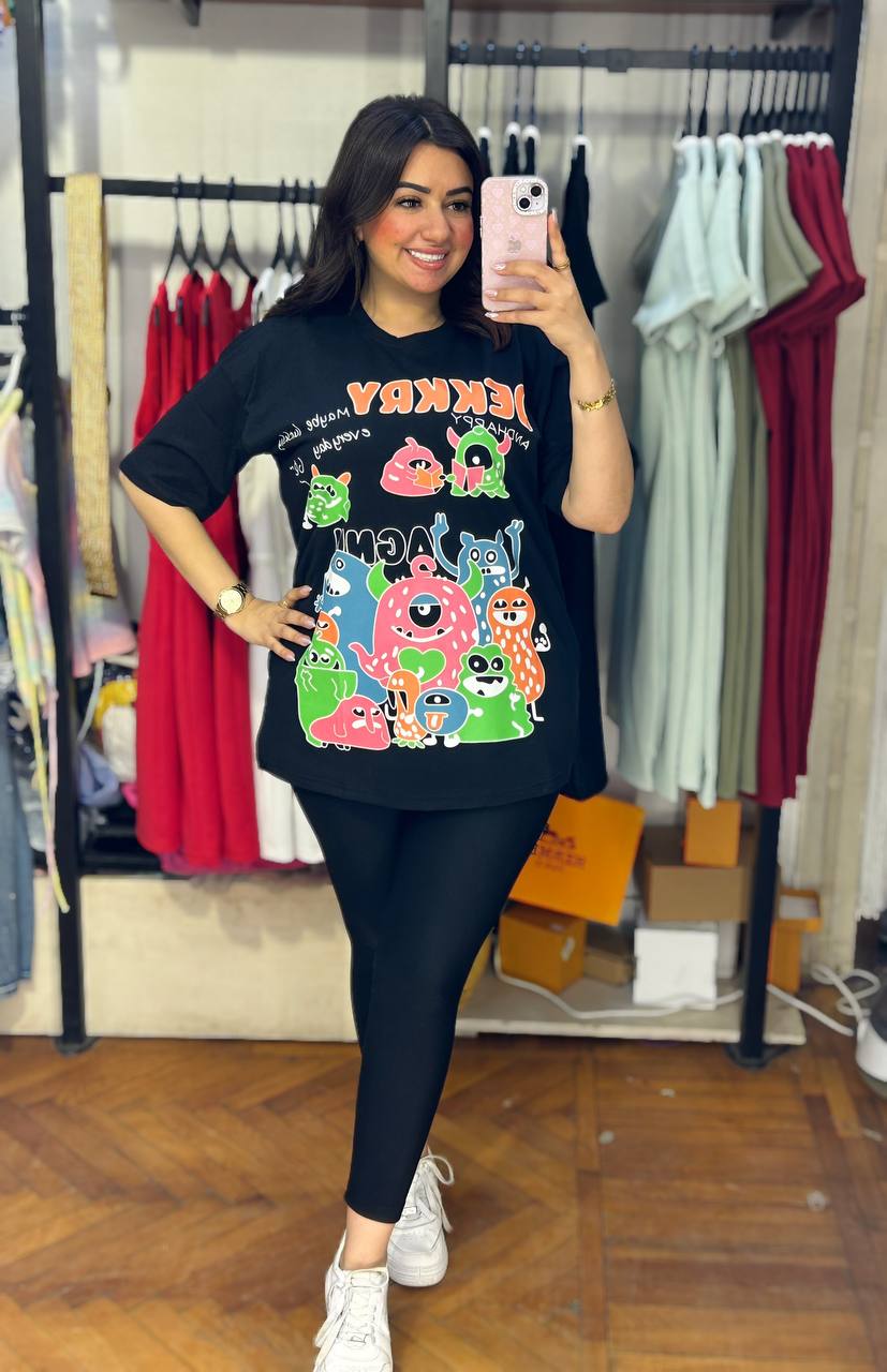 Pop Culture Meets Play: Monster Cartoon T-Shirt