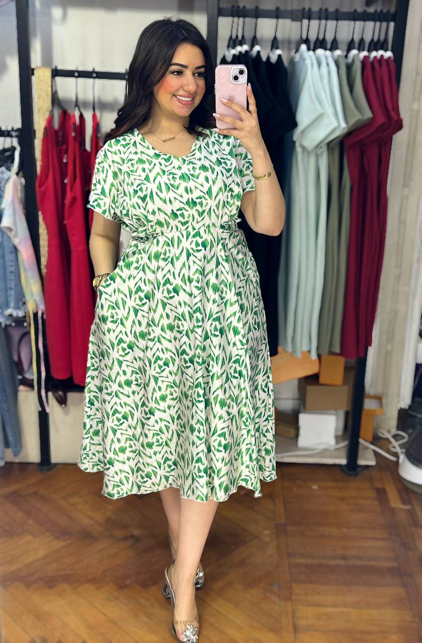 Flirty & Fresh: Printed Mini Dress