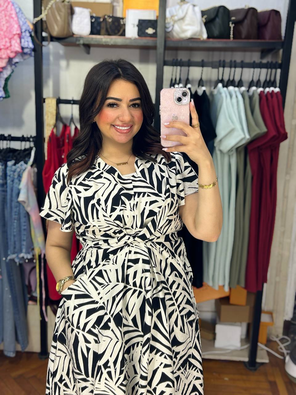 Flirty & Fresh: Printed Mini Dress