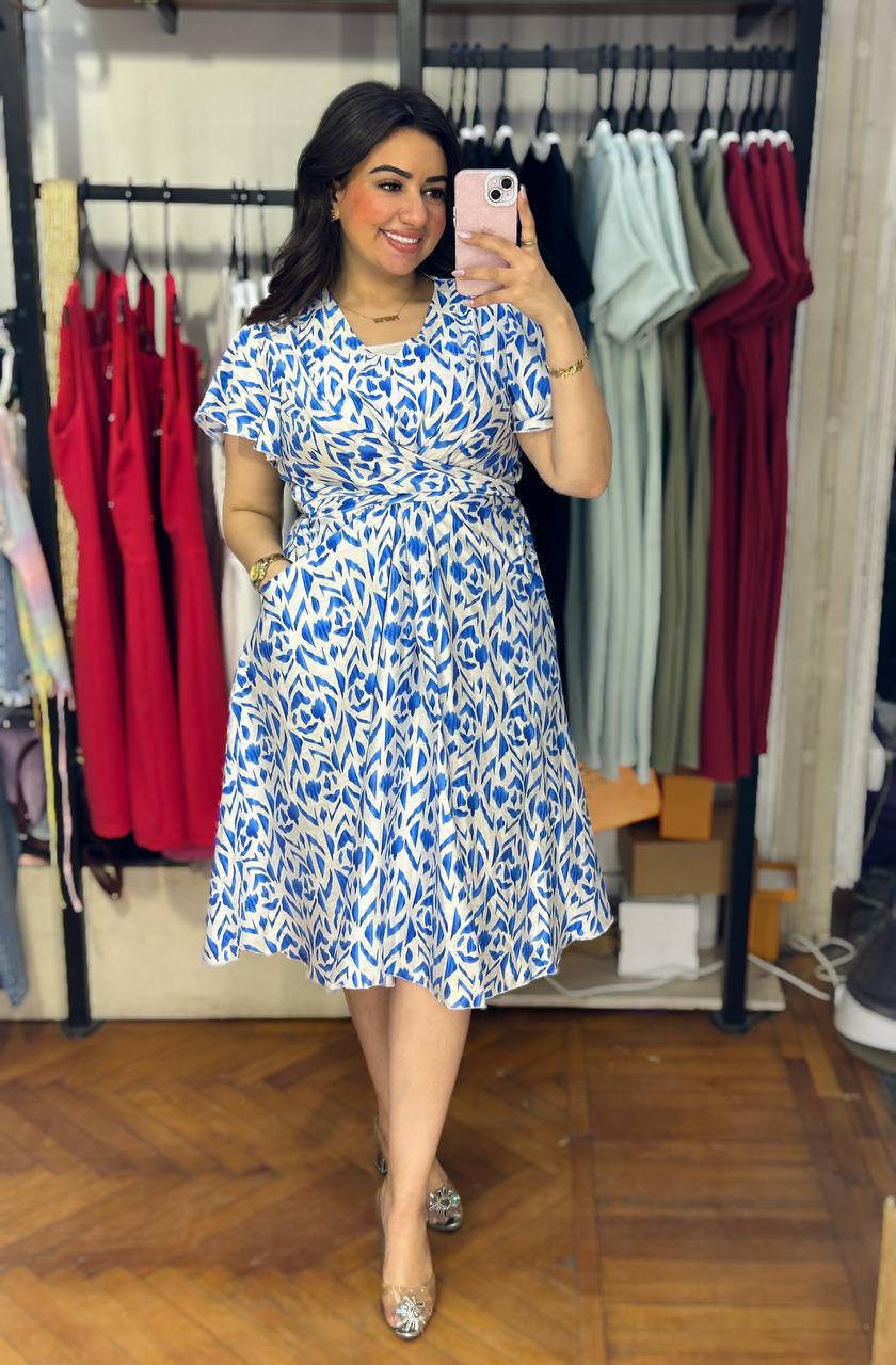 Flirty & Fresh: Printed Mini Dress