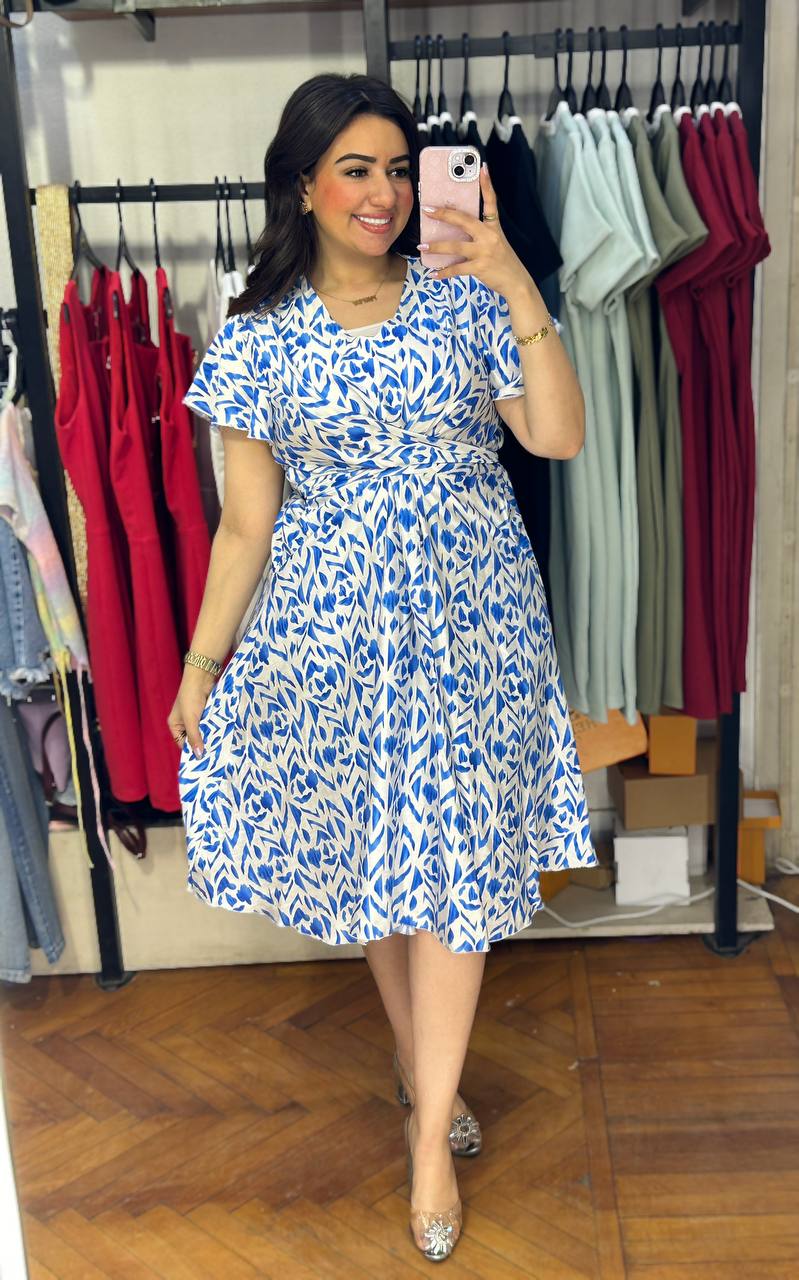 Flirty & Fresh: Printed Mini Dress