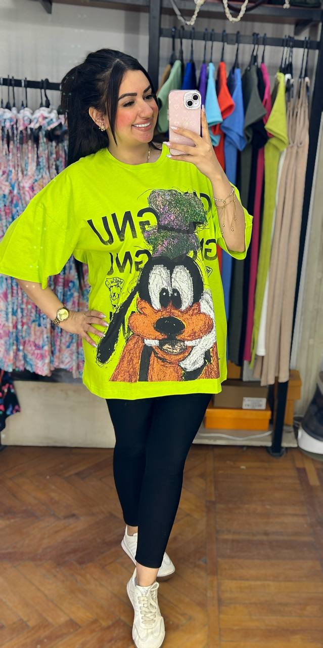 Oversized Looney Tunes Rhinestone T-Shirt