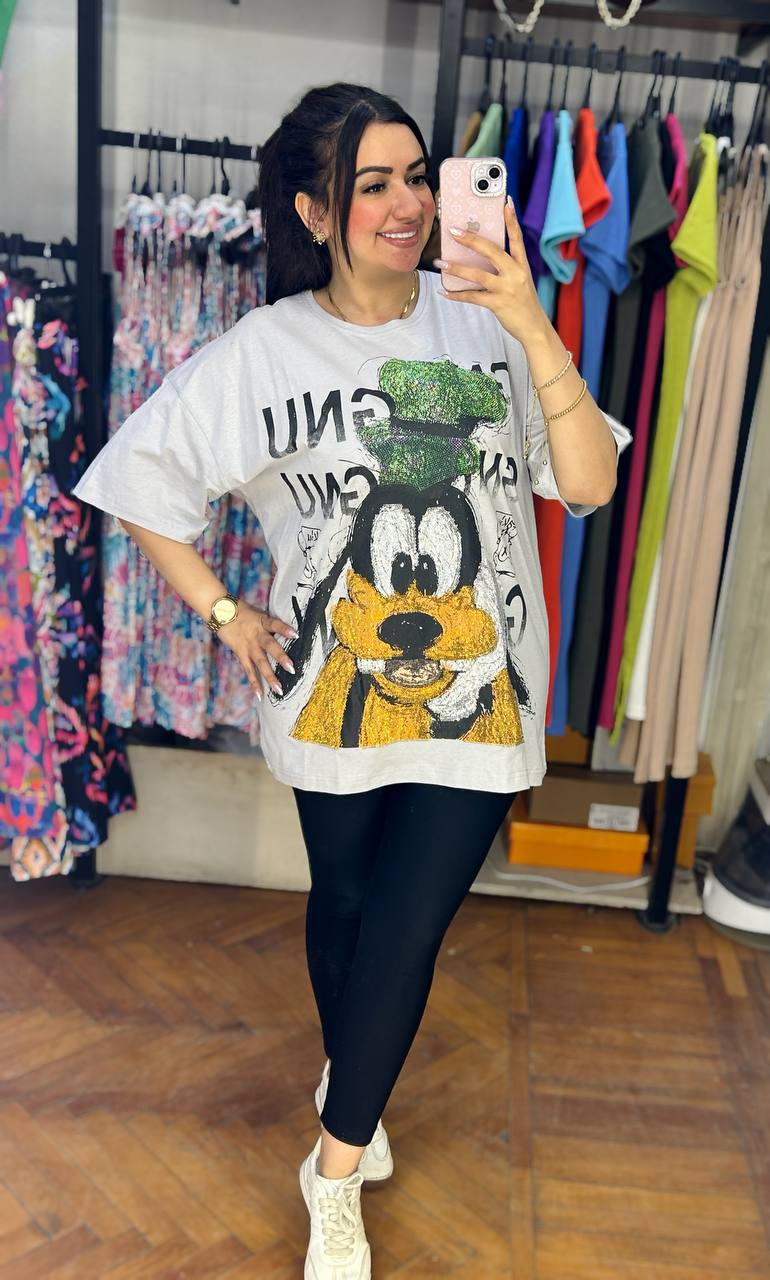 Oversized Looney Tunes Rhinestone T-Shirt