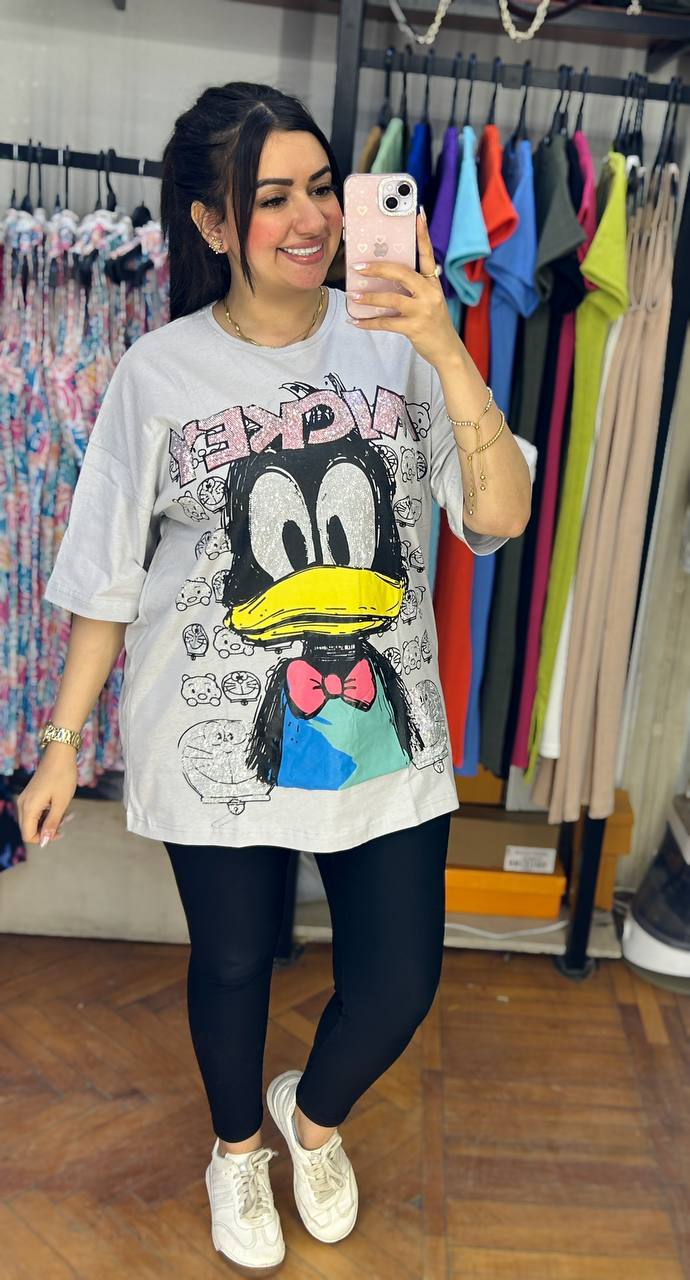 Oversized Looney Tunes Rhinestone T-Shirt