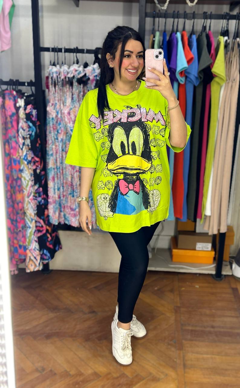 Oversized Looney Tunes Rhinestone T-Shirt