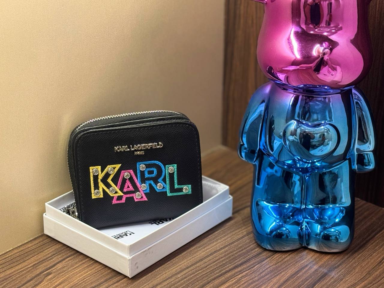 Karl Embroidery wallet ( Mirror )