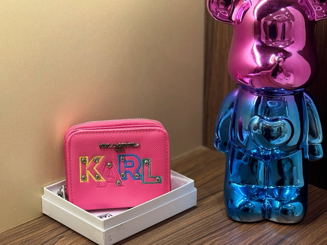 Karl Embroidery wallet ( Mirror )