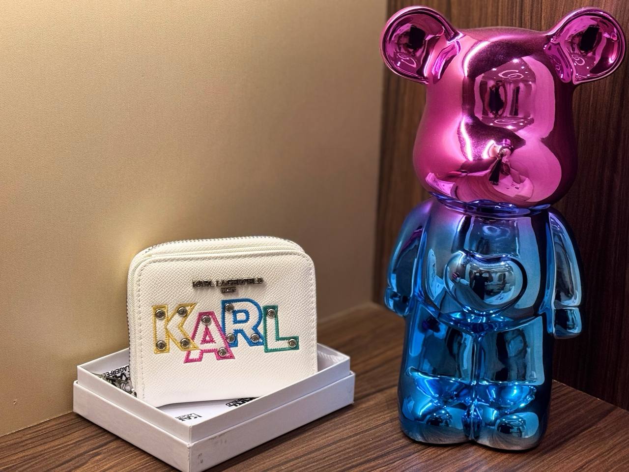 Karl Embroidery wallet ( Mirror )