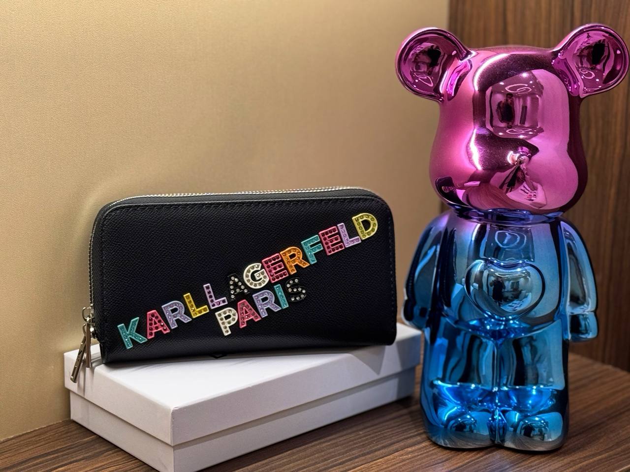 Karl Two Zipper Wallet