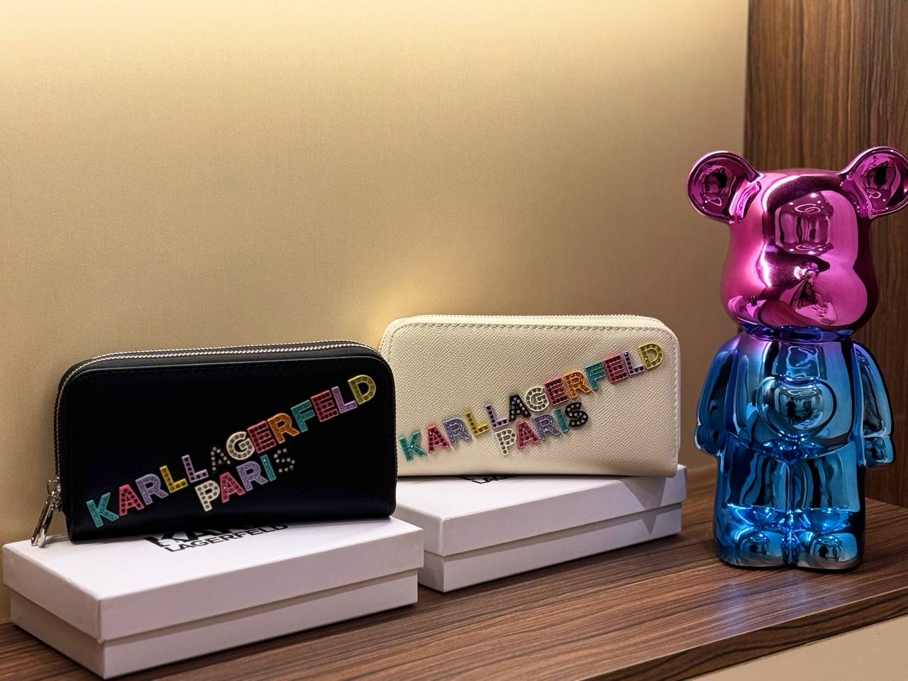 Karl Two Zipper Wallet