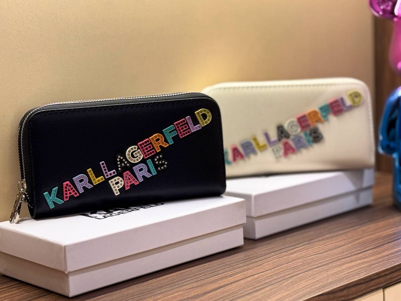 Karl Two Zipper Wallet